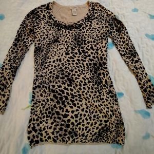 Vertigo animal print sweater